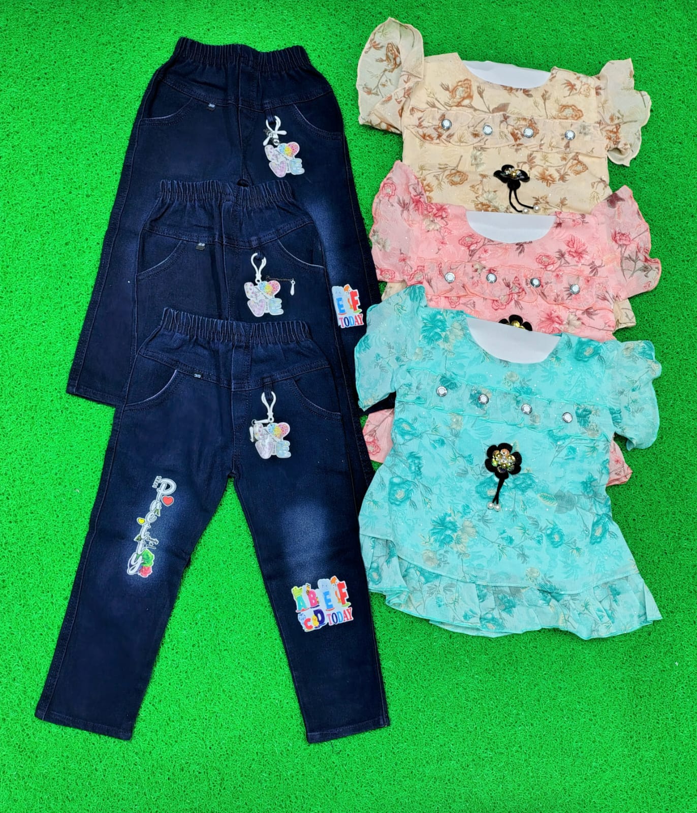 Falaq Capri Set D03 - Image 4