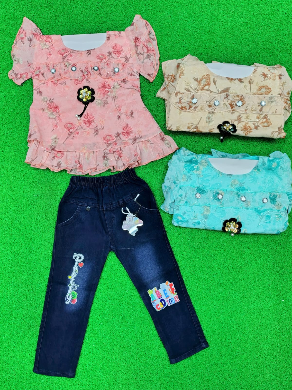 Falaq Capri Set D03 - Image 3