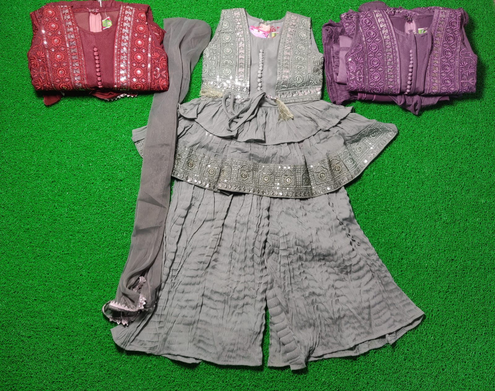 NStyle Sharara Suit Set With Duptta - Image 3