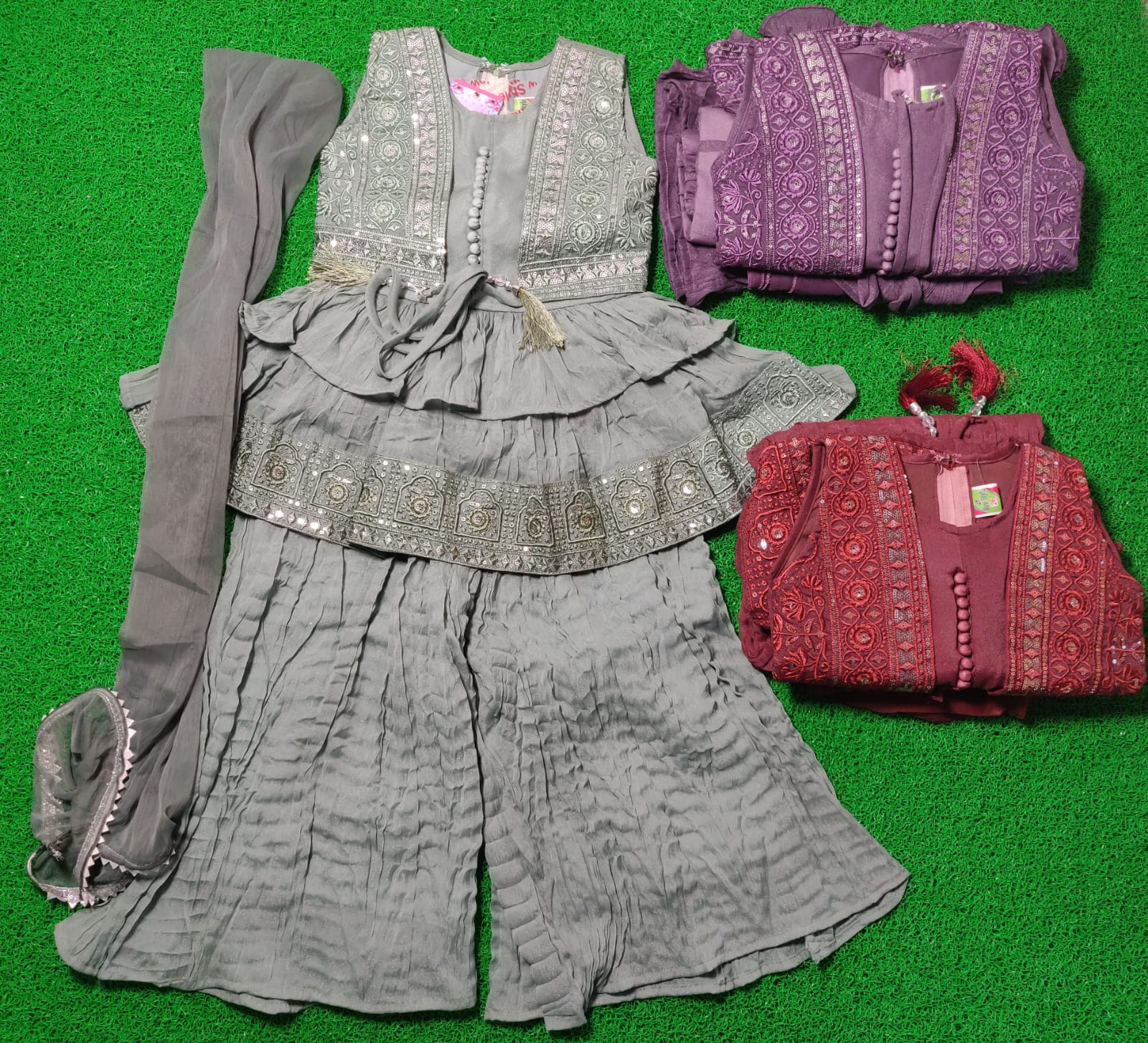 NStyle Sharara Suit Set With Duptta - Image 2